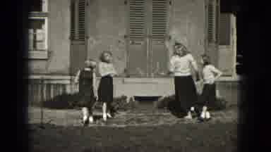 Milwaukee Wisconsin (1953): Young Girls Prepare To Do A Dance Or Cheer Routine