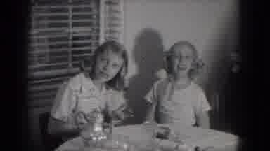 Milwaukee Wisconsin (1953): Two Sisters Fight For Attention On The Camera With