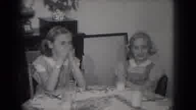 Milwaukee Wisconsin (1953): Girls Gathered At Table For Meal Demonstrating The Joy