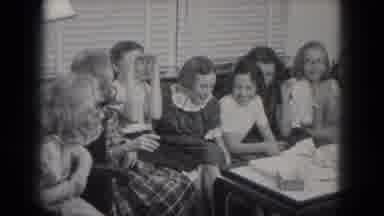 Milwaukee Wisconsin (1953): Many Girls Talk Play Laughs Together And They Look
