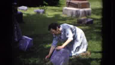 Milwaukee Wisconsin (1953): Two Caring People Cleaning Up Around A Loved One's