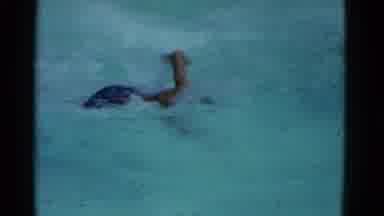 Yonkers New York (1953): Boys And Girls At A Swimming Pool Racing Two At A Time