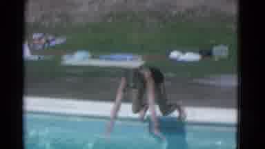 Yonkers New York (1953): Several Young People Boys Girls Getting Ready Diving