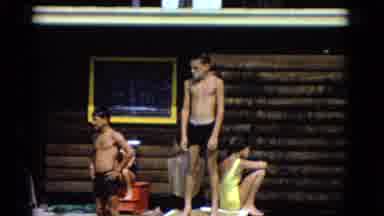 Yonkers New York (1953): Both Boys And Girls Are Ready To Swim In The Swimming