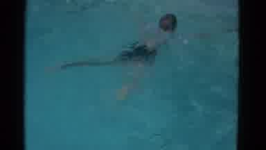 Yonkers New York (1953): People Swimming Breaststroke In Pool On A Bright Sunny