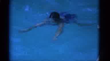 Yonkers New York (1953): A Woman Is Swimming In A Swimming Pool With Fastly