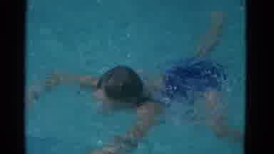 Yonkers New York (1953): A Girl Child Is Swimming Through The Crystal Blue Water