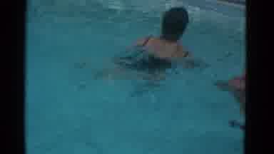 Yonkers New York (1953): The Persons Are Swimming In The Pool They Enjoy