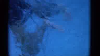 Yonkers New York (1953): Woman Swimming In A Pool With Clear Water With A White