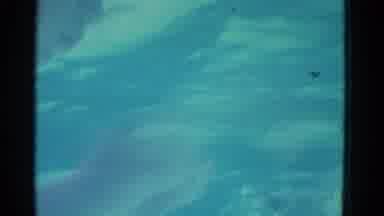 Yonkers New York (1953): Woman Wearing Blue Swimwear Starts Swimming Under Water