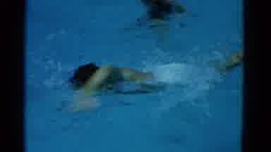 Yonkers New York (1953): A Person Swimming In And Diving In The Waterit Practice