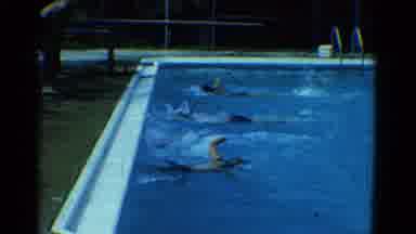 Yonkers New York (1953): The Lady's Are Participating The Swimming Competition On