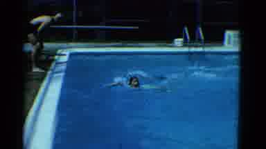 Yonkers New York (1953): The Persons Are Swimming In The Water With Very