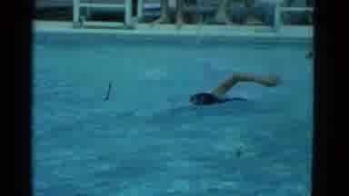 Yonkers New York (1953): The Lady's Are Practise Swimming On The Pool