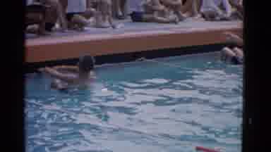 Yonkers New York (1953): Men Beginning To Start A Swimming Competition By Starting