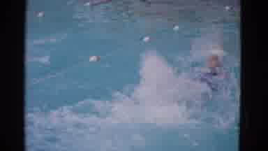 Yonkers New York (1953): Swimming Boy Learning At Swim School