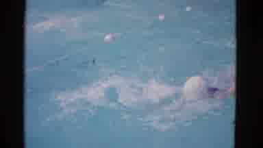 Yonkers New York (1953): The Boy Was Practising The Swimming In Back Side