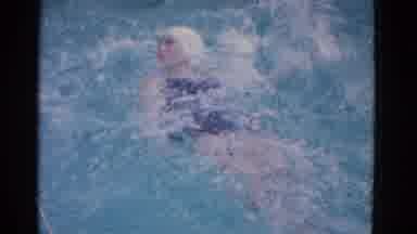 Yonkers New York (1953): One Girl Swimming In The Swimming Pool Very Nicely And