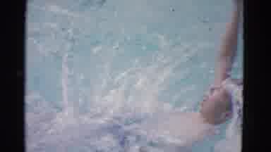 Yonkers New York (1953): Someone Is Going To Back Swimming In The Swimming Pool