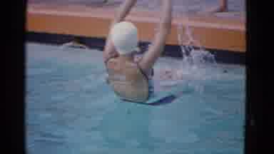 Yonkers New York (1953): The Girls Is Swimming In The Swimming Pool Is The Good