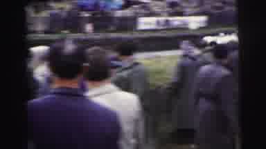 Le Mans France (1954): Race Cars In The City And Peoples Watched Carefully