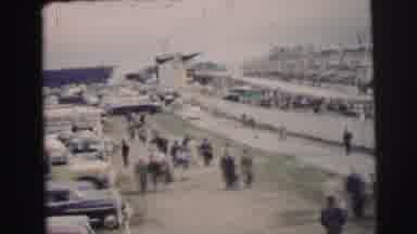 Le Mans France (1954): Very Large Gathering Of People Where Many Of Which Came In
