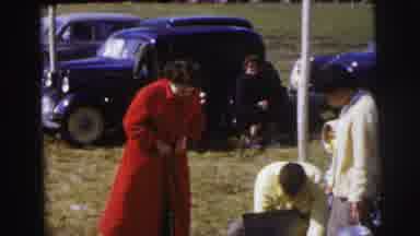 Le Mans France (1954): Man And Woman Fixing On Car