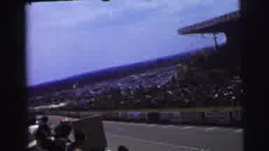 Le Mans France (1954): Car Race With A Large Audience At The Race Track On A