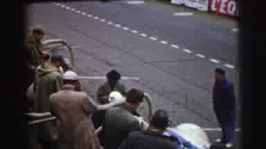 Le Mans France (1954): Bets Are Placed Before Car Race On A Cold Day
