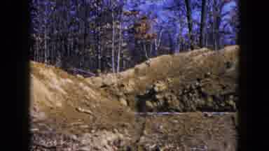 Hicksville New York (1954): Large Mound Of Dirt With Tire Tracks Surrounded By