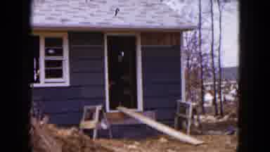 Hicksville New York (1954): Well Dressed Woman About To Walk On A Four By Four To