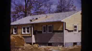 Hicksville New York (1954): Preview Of A House In Progress In The Fall Season
