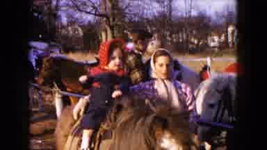 Hicksville New York (1954): Young Child Riding A Horse At A Horse Farm