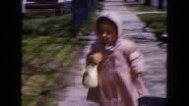 Hicksville New York (1954): The Baby Was Walking With Her Mother Suddenly To Leave
