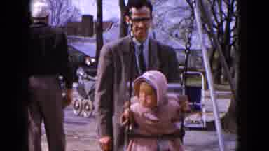 Hicksville New York (1954): A Home Movie Of Man Pushing A Little Girl On Swing