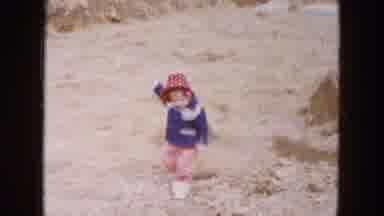 Hicksville New York (1954): Child Playing Outside The House By The Way Very Well