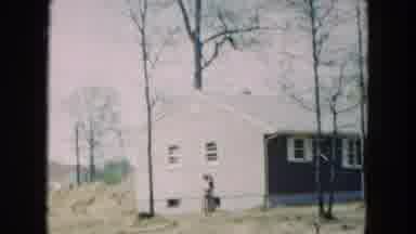 Hicksville New York (1954): Historical Car Parked Outside A Small House With Many
