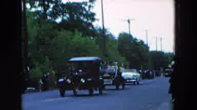 Hicksville New York (1954): Parade Of Antique And Vintage Cars On Street With