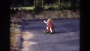 Hicksville New York (1954): Childrens Was Playing The Road In Summer Holiday