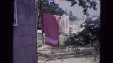 Hicksville New York (1954): My Mom Ripping Out Weeds And Other Random Plants In