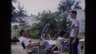 Hicksville New York (1954): A Full Family Is Spend Time In The Garden They Enjoy