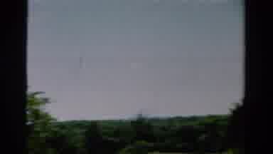 California USA (1954): Blurry Video Of The Sky With Trees And Green Grass