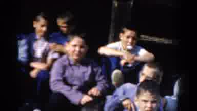 California USA (1954): Several Caucasian Kids Laughing
