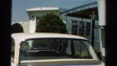 California USA (1954): A Look At A Quiet House And Car On A Warm Sunny Day