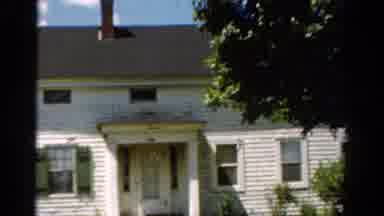 California USA (1954): The Camera Pans Across The White House With Green Shutters