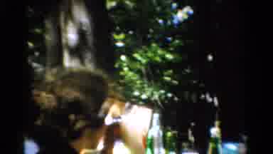 California USA (1954): Eating During A Camping Trip