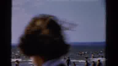 Panama City Beach Florida (1954): Very Busy Beach With Great Flow Of Bathers On