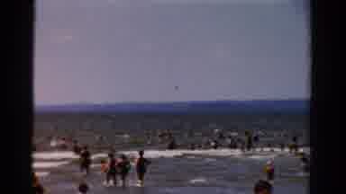 Panama City Beach Florida (1954): Many Peoples Are Enjoyed In The Wonderful Sea