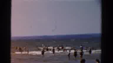 Panama City Beach Florida (1954): People At The Beach Sunbathing