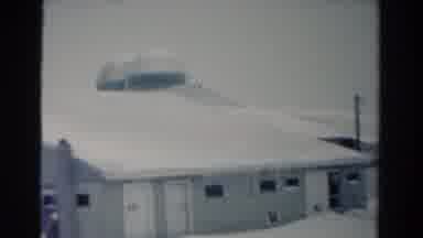 Toledo Ohio USA (1954): A View Of A Building Covered With Snow
